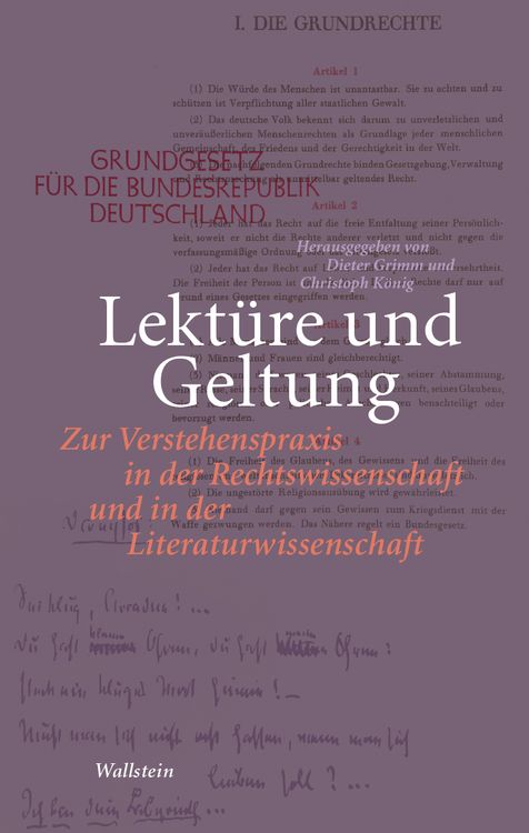 Produktbild: Lekt&uuml;re und Geltung