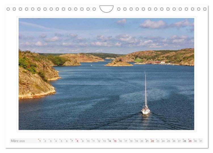Produktbild: Bohusl&auml;n. Lysekil - Fiskeb&auml;ckskil - Grundsund (Wandkalender 2026 DIN A4 quer), CALVENDO Monatskalender