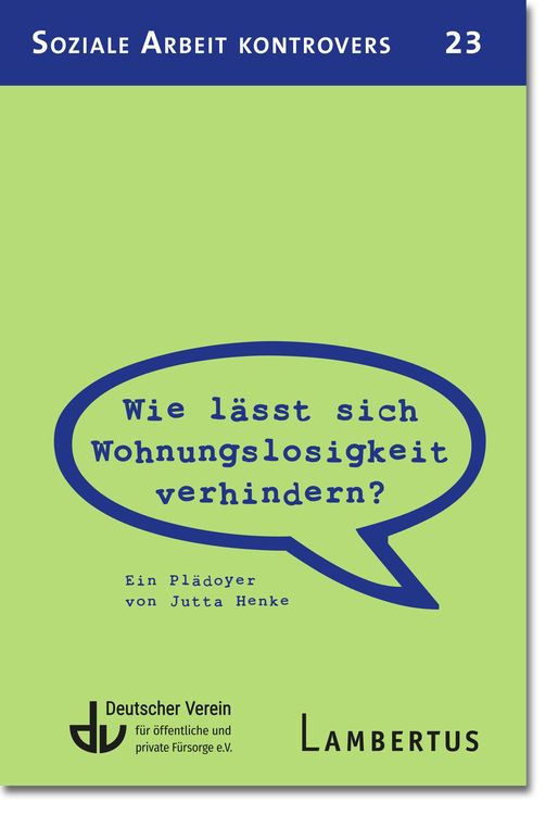 Produktbild: Wie l&auml;sst sich Wohnungslosigkeit verhindern?