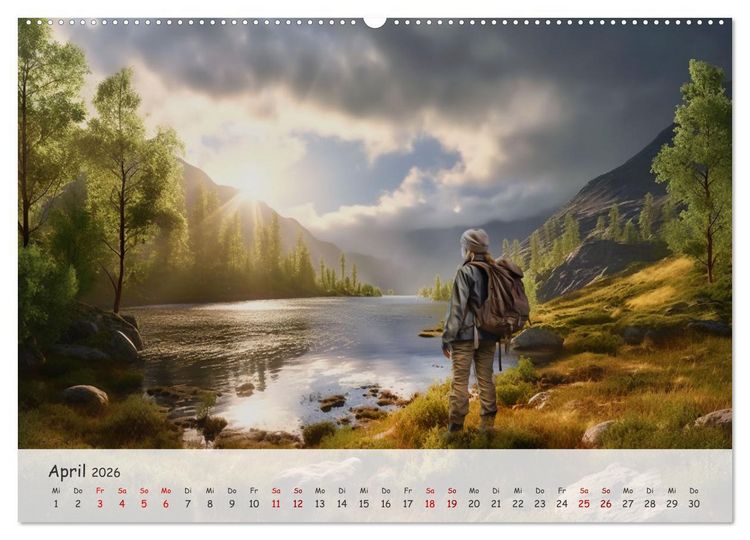 Produktbild: Die Stille des Nordens (hochwertiger Premium Wandkalender 2026 DIN A2 quer), Kunstdruck in Hochglanz