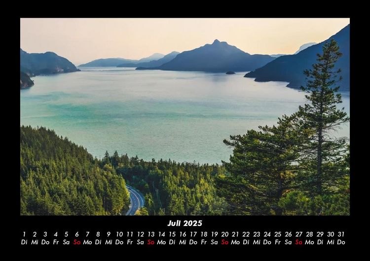 Produktbild: Landschaftskalender 2025 Fotokalender DIN A3