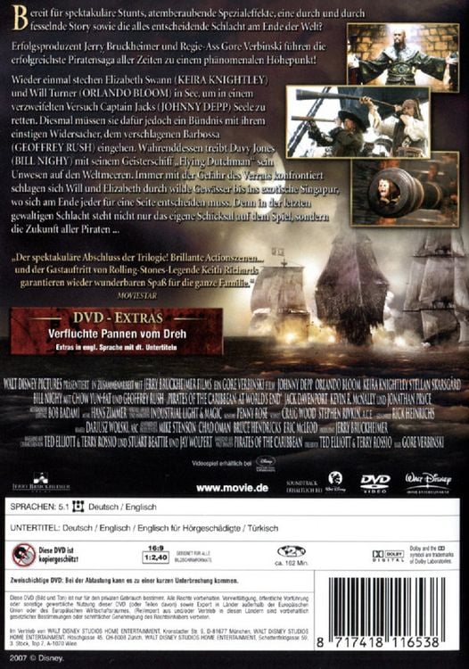 Produktbild: Pirates of the Caribbean 3 - Am Ende der Welt