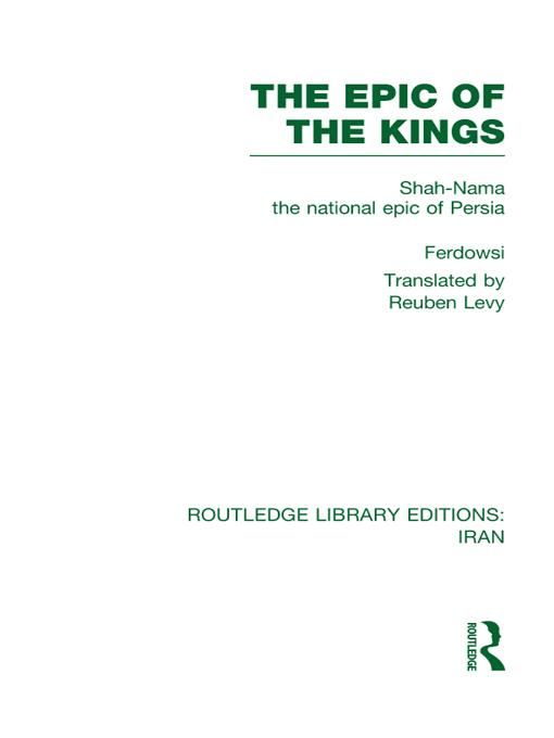 Produktbild: The Epic of the Kings (RLE Iran B)