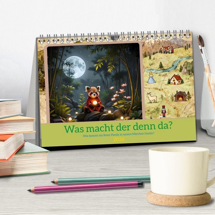 Produktbild: Was macht der denn da? (Tischkalender 2026 DIN A5 quer), CALVENDO Monatskalender
