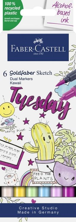 Produktbild: Faber-Castell Goldfaber Sketch Marker Kawaii 6er Set