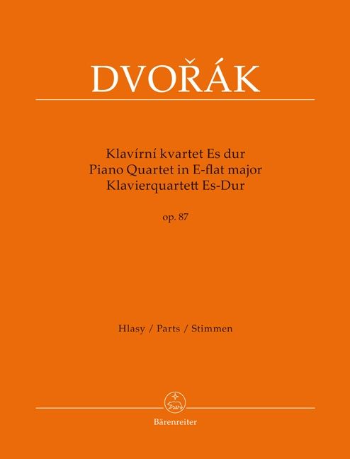Produktbild: Klavierquartett Es-Dur op. 87 (Klav&iacute;rn&iacute; kvartet Es dur op. 87)