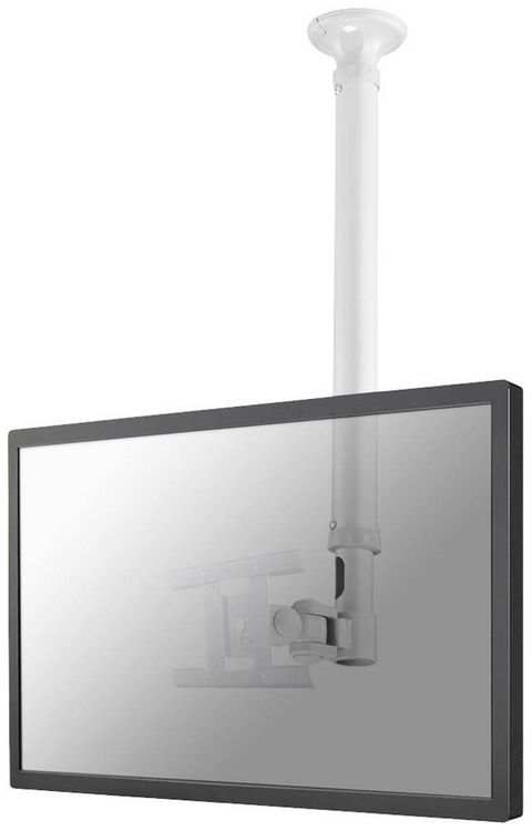 Produktbild: Neomounts FPMA-C100WHITE Monitor-Deckenhalterung 1 Display(s) 25,4 cm (10") - 76,2 cm (30") Wei&szlig; H&ouml;henverstellbar, Neigbar, Schwenkbar, Rotierbar