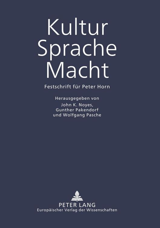 Produktbild: Kultur - Sprache - Macht