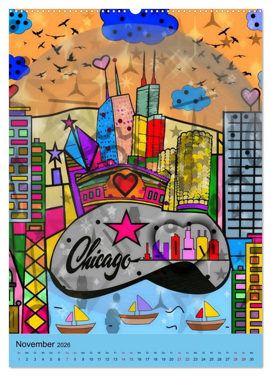 Produktbild: United States Pop Art von Nico Bielow (Wandkalender 2026 DIN A2 hoch), CALVENDO Monatskalender