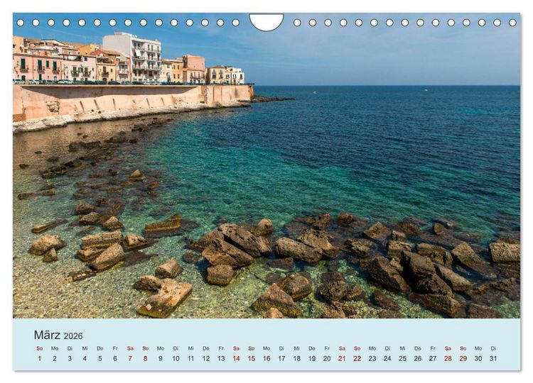 Produktbild: Sizilien &ndash; Die Insel, auf der es keinen Winter gibt (Wandkalender 2026 DIN A4 quer), CALVENDO Monatskalender