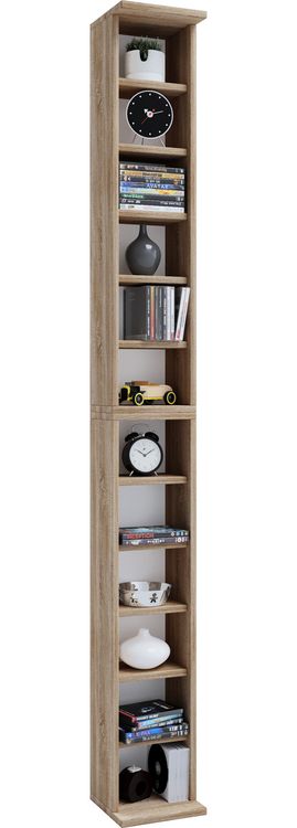 Produktbild: Holz CD DVD Stand Aufbewahrung Deko Regal Bigol