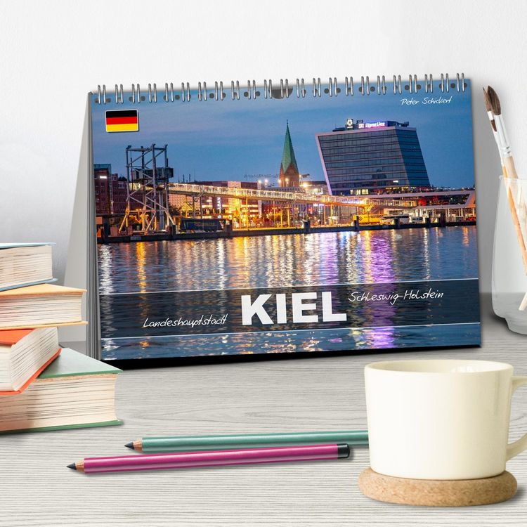 Produktbild: Schleswig Holstein - Landeshauptstadt Kiel (Tischkalender 2026 DIN A5 quer), CALVENDO Monatskalender