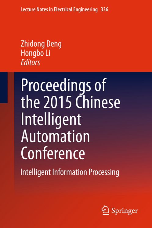 Produktbild: Proceedings of the 2015 Chinese Intelligent Automation Conference