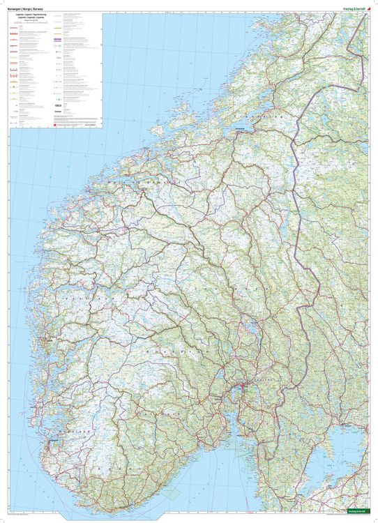 Produktbild: freytag & berndt Stra&szlig;enkarte Norwegen 1:600.000