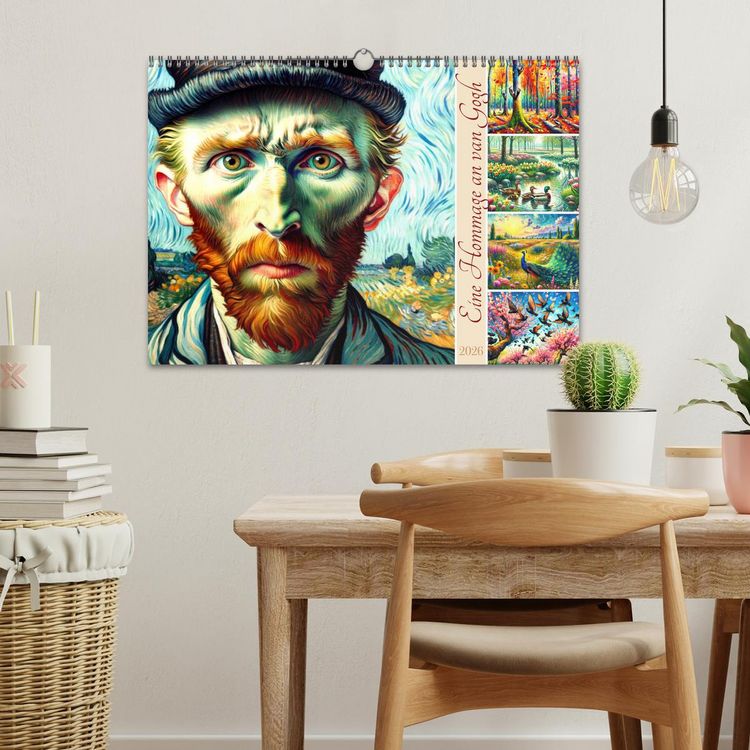 Produktbild: Eine Hommage an van Gogh (Wandkalender 2026 DIN A3 quer), CALVENDO Monatskalender