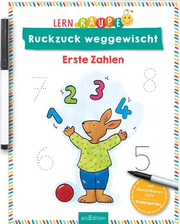 Produktbild: Lernraupe &ndash; Ruckzuck weggewischt! Erste Zahlen