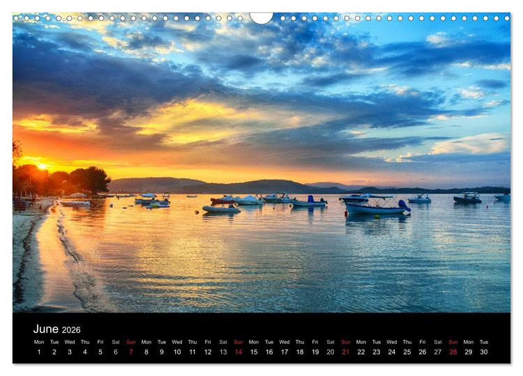 Produktbild: Chalkidiki: Kassandra, Sithonia, Athos (Wall Calendar 2026 DIN A3 landscape), CALVENDO 12 Month Wall Calendar