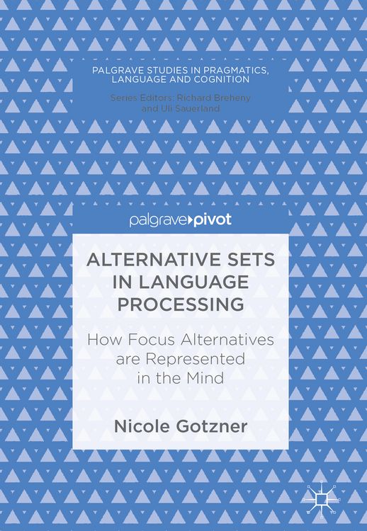 Produktbild: Alternative Sets in Language Processing