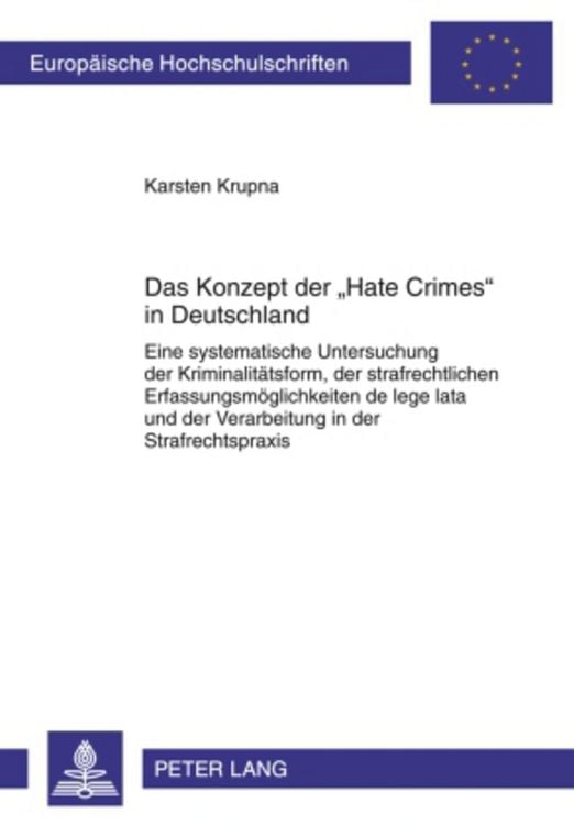 Produktbild: Das Konzept der &laquo;Hate Crimes&raquo; in Deutschland