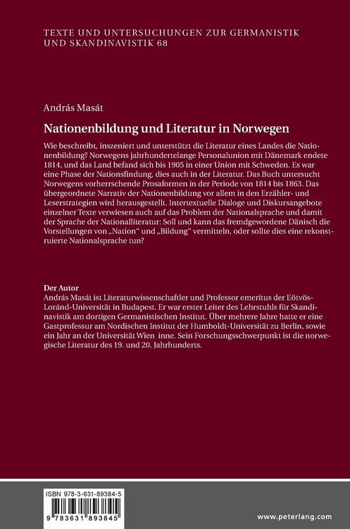 Produktbild: Nationenbildung und Literatur in Norwegen