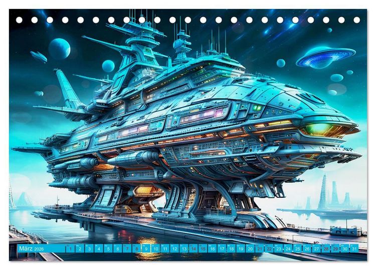 Produktbild: Kriegsschiffe Anbruch einer neuen &Auml;ra (Tischkalender 2026 DIN A5 quer), CALVENDO Monatskalender