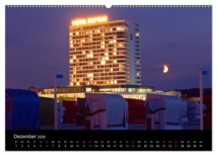 Produktbild: Warnem&uuml;nde - Maritime Landschaften (Wandkalender 2026 DIN A2 quer), CALVENDO Monatskalender