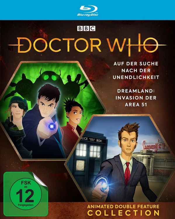 Produktbild: Doctor Who - Animated Double Feature Collection: Dreamland / Auf der Suche nach der Unendlichkeit
