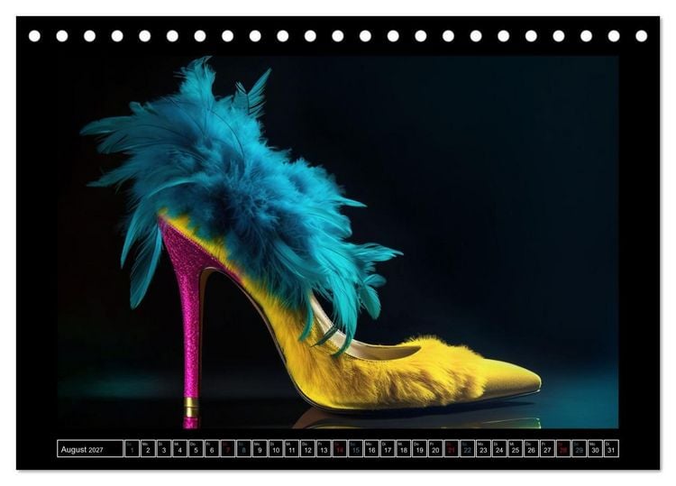 Produktbild: high heel verf&uuml;hrerisch sch&ouml;n (Tischkalender 2027 DIN A5 quer), CALVENDO Monatskalender