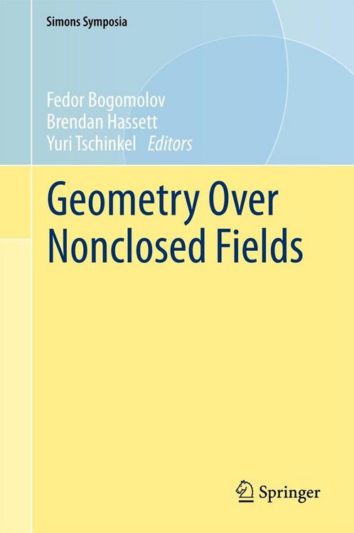 Produktbild: Geometry Over Nonclosed Fields