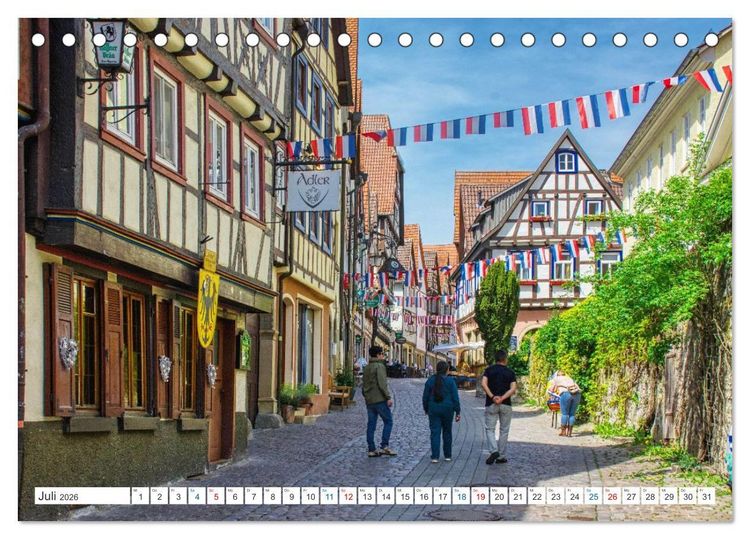 Produktbild: Bad Wimpfen - Kurstadt am Neckar (Tischkalender 2026 DIN A5 quer), CALVENDO Monatskalender