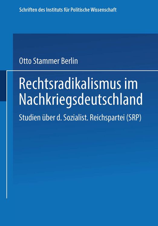 Produktbild: Rechtsradikalismus im Nachkriegsdeutschland