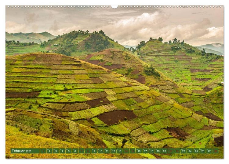 Produktbild: Uganda - im Herzen von Afrika (hochwertiger Premium Wandkalender 2026 DIN A2 quer), Kunstdruck in Hochglanz