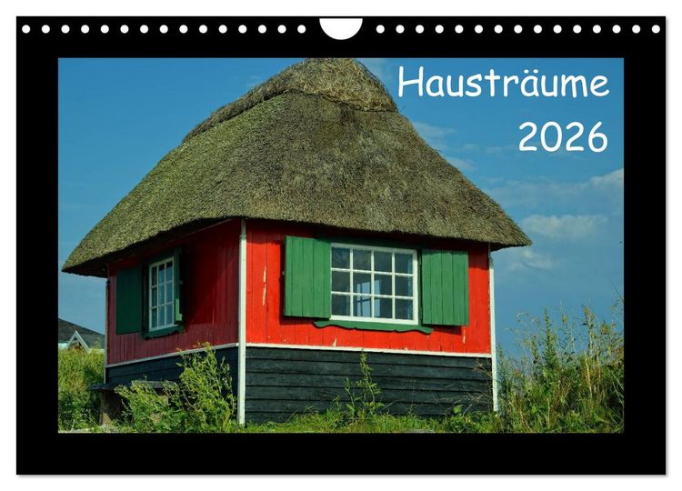 Produktbild: Haustr&auml;ume 2026 (Wandkalender 2026 DIN A4 quer), CALVENDO Monatskalender