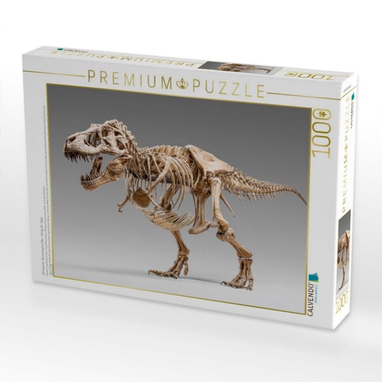 Produktbild: CALVENDO Puzzle Dinosaurier Tyrannosaurus Rex - K&ouml;nig der J&auml;ger | 1000 Teile Lege-Gr&ouml;&szlig;e 64x48cm Foto-Puzzle f&uuml;r gl&uuml;ckliche Stunden