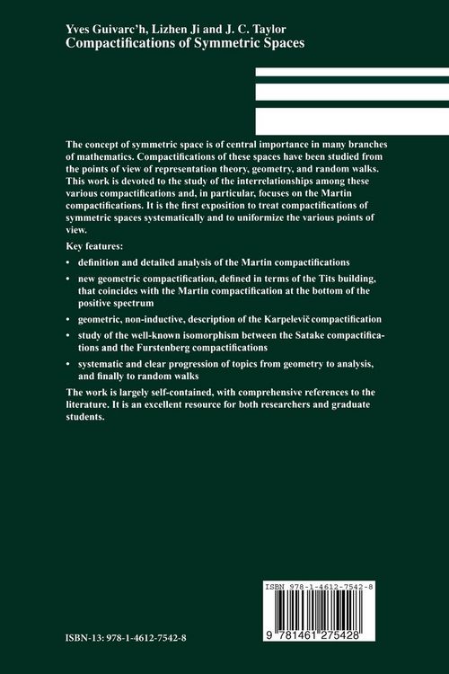 Produktbild: Compactifications of Symmetric Spaces