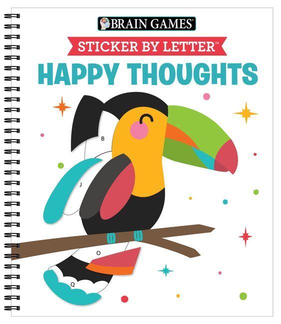 Produktbild: Brain Games - Sticker by Letter: Happy Thoughts