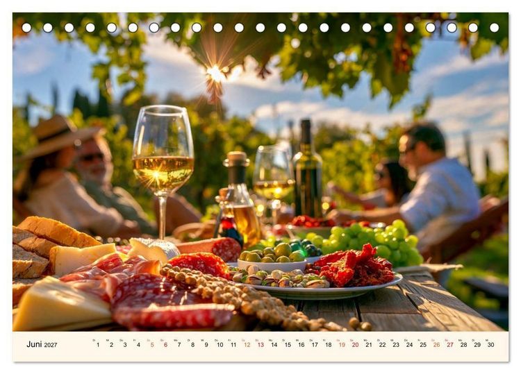 Produktbild: Wein - Tradition &middot; Kellerkunst &middot; Herkunft (Tischkalender 2027 DIN A5 quer), CALVENDO Monatskalender