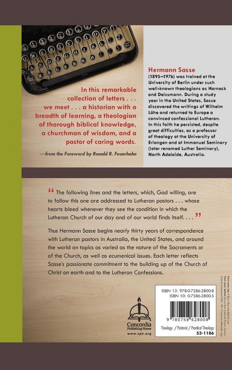 Produktbild: Letter to Lutheran Pastors - Volume I