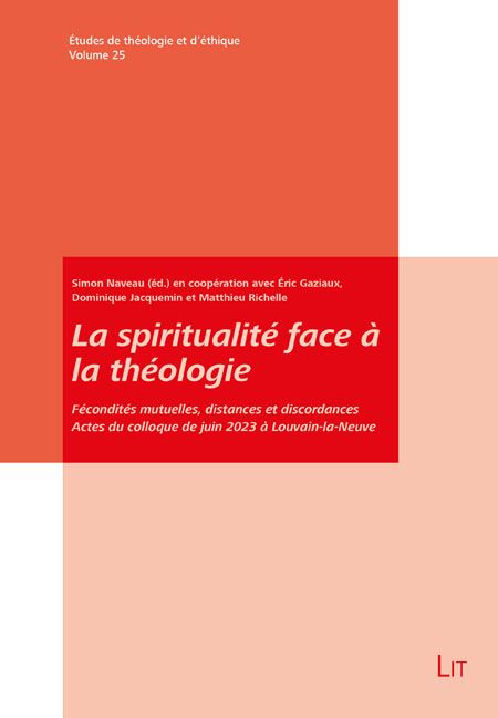 Produktbild: La spiritualit&eacute; face &agrave; la th&eacute;ologie