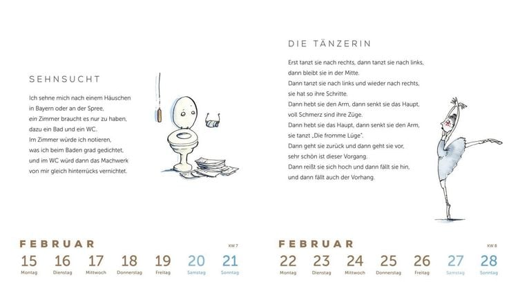 Produktbild: Heinz Erhardt: Literarischer Wochenkalender 2027