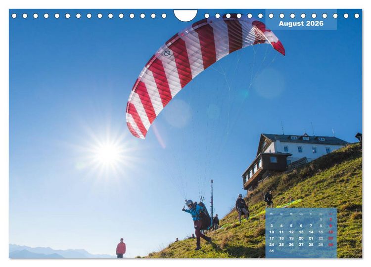 Produktbild: Paragliding - Aufbruch zu neuen H&ouml;henfl&uuml;gen (Wandkalender 2026 DIN A4 quer), CALVENDO Monatskalender
