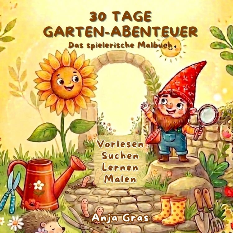 Produktbild: 30 Tage Garten-Abenteuer - Das spielerische Malbuch