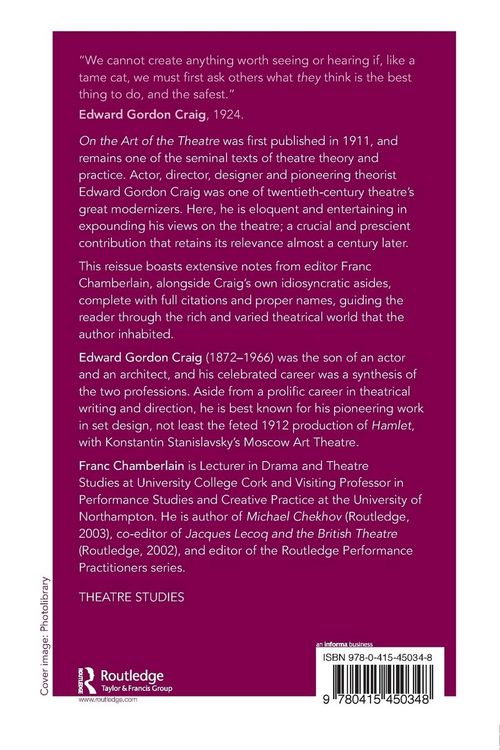 Produktbild: On the Art of the Theatre