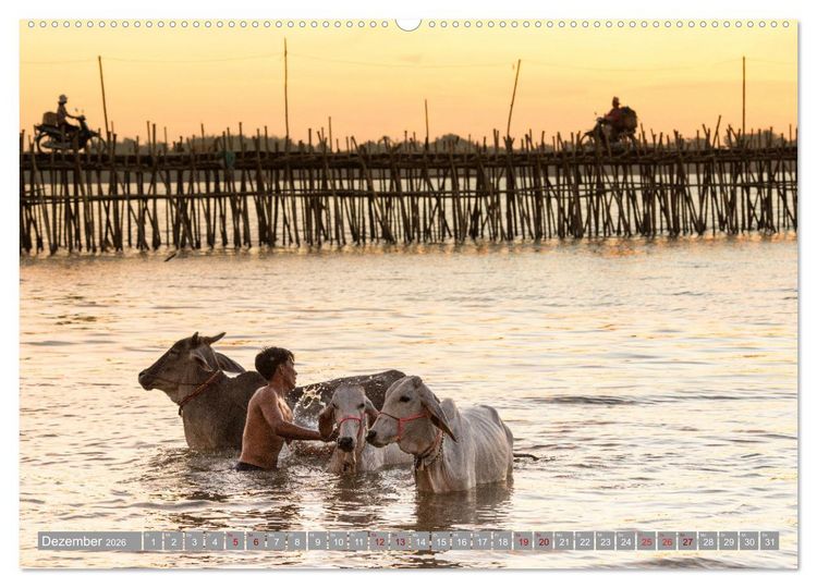 Produktbild: KAMBODSCHA - Im Reich der Khmer (hochwertiger Premium Wandkalender 2026 DIN A2 quer), Kunstdruck in Hochglanz