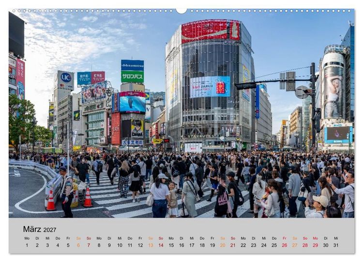 Produktbild: Tokio. Die faszinierende Metropole Japans (Wandkalender 2027 DIN A2 quer), CALVENDO Monatskalender