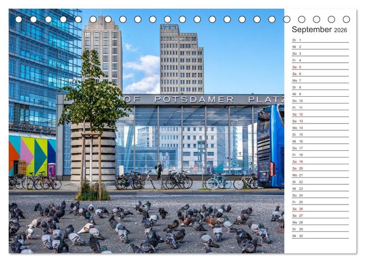 Produktbild: Berlin-Zentrum - Der Planer (Tischkalender 2026 DIN A5 quer), CALVENDO Monatskalender