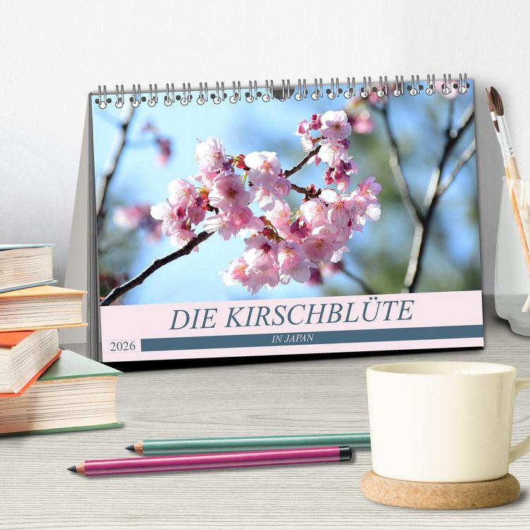 Produktbild: Die Kirschbl&uuml;te in Japan (Tischkalender 2026 DIN A5 quer), CALVENDO Monatskalender