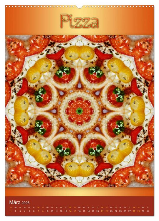 Produktbild: Kulinarische Mandalas (Wandkalender 2026 DIN A2 hoch), CALVENDO Monatskalender