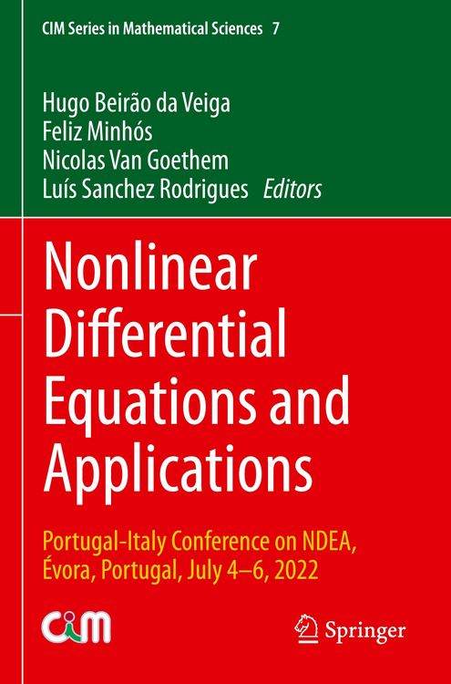 Produktbild: Nonlinear Differential Equations and Applications
