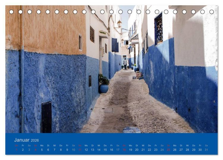 Produktbild: Farben Marokkos (Tischkalender 2026 DIN A5 quer), CALVENDO Monatskalender